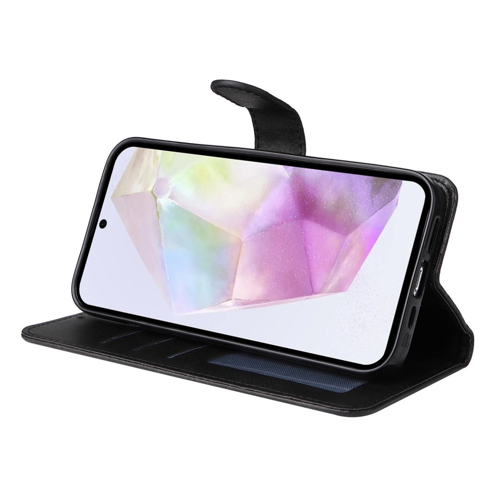 Compatible with Samsung A56 5G Wallet Case PU Leather Cover Samsung Multiple Colors Black Black Max