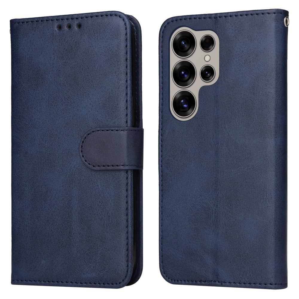 Compatible with Samsung S25 Ultra PU Leather Wallet Case Blue Samsung Multiple Colors