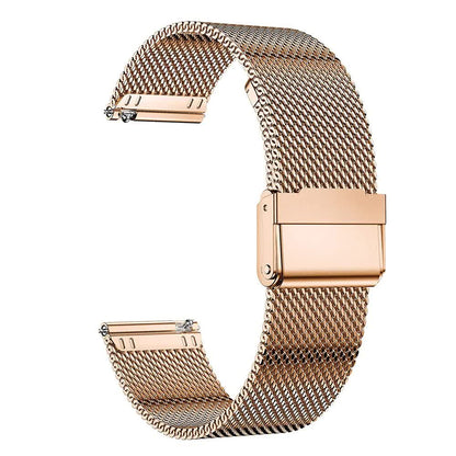 Stainless Steel Bracelet Compatible withSamsung Galaxy Watch 4 5 6 40mm 44mm Mesh Loop Bling Case Gold Set