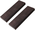 Ebony Wood Blanks 2 pcs High Gloss Fade-Resistant for DIY Musical Instrument Making