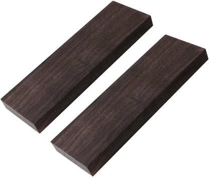 Ebony Wood Blanks 2 pcs High Gloss Fade-Resistant for DIY Musical Instrument Making