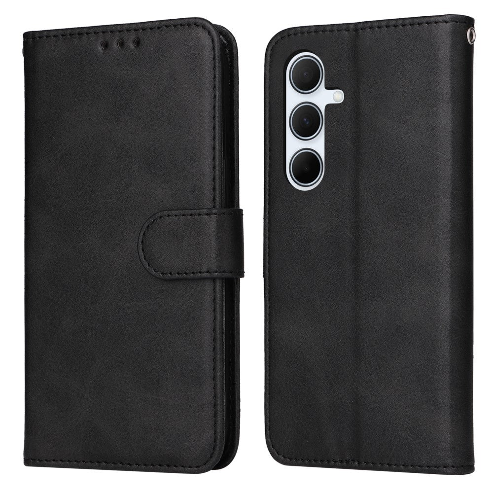 Compatible with Samsung A56 5G Wallet Case, PU Leather, Samsung, Black