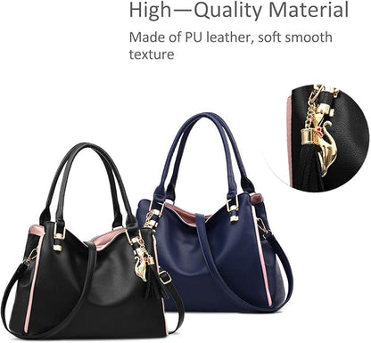 Large Tote Bag Hobo Shoulder Bag for Women MGF Black Fashion Handbag