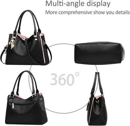Large Tote Bag Hobo Shoulder Bag for Women MGF Black Fashion Handbag