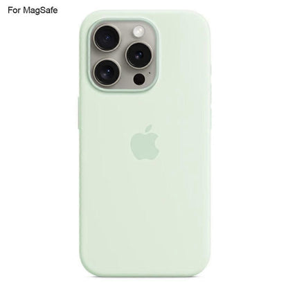 iPhone 15 Pro Case Liquid Silicone with MagSafe Compatible with iPhone Induction Popover Perfect Mint Green MGF