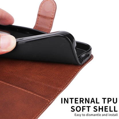 Xiaomi Redmi A5 4G PU Leather Wallet Case with Card Slots MGF Brown - Compatible with Xiaomi