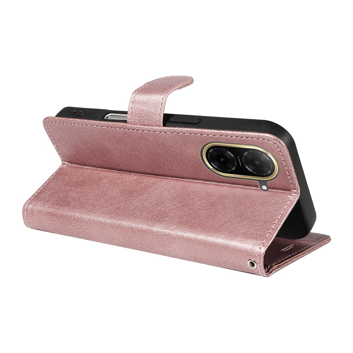 Xiaomi Redmi A5 4G PU Leather Wallet Case Compatible with SKALO MGF Pink Gold