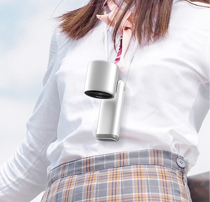 Portable Fan Handheld Mini Turbo Fan Battery ， High Speed Powerful Ice Cooling 5 Speed Adjustable Rechargeable Personal Fans for Beach Camping Travel Working （Cherry Blossom Pink）