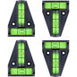 Spirit Level, Small T-Shaped Magnetic Spirit Level With 2 Leveling Bubbles. 4 pcs Set, Rv Accessories, Stabilizers,