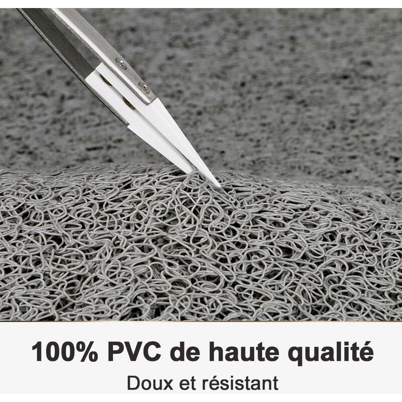 Non-Slip Shower Mat, 60Cm, Soft Comfort Safety Bath Mat With Drainage Holes, Pvc Loofah Massage Shower Mat For Wet