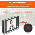 Smart Indoor/Outdoor Peephole Camera Smart Doorbell Security Camera 120 Degree Wide View Digital Door Viewer And