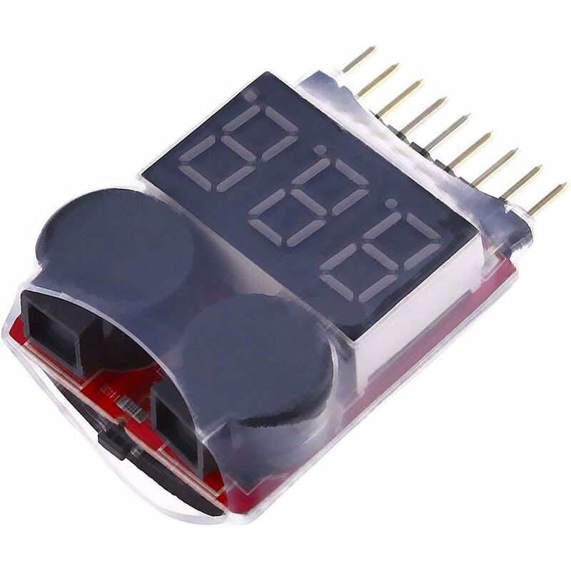 Rc 1-8S Lipo Battery Tester Monitor Buzzer Low Voltage Alarm Voltage Checker With LED Indicator For Lipo Life Limn
