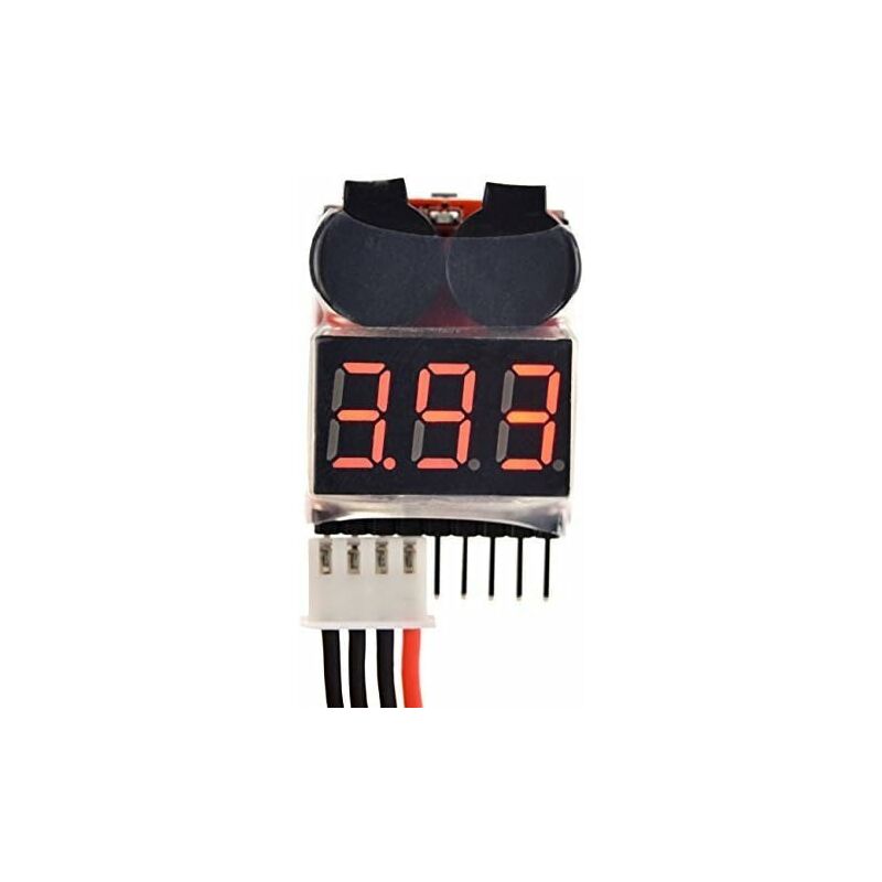 Rc 1-8S Lipo Battery Tester Monitor Buzzer Low Voltage Alarm Voltage Checker With LED Indicator For Lipo Life Limn