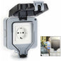Waterproof Outdoor Wall Socket, Ip66 Weatherproof Outdoor Socket For Kitchen, Bathroom, Garage, Pool And Garden