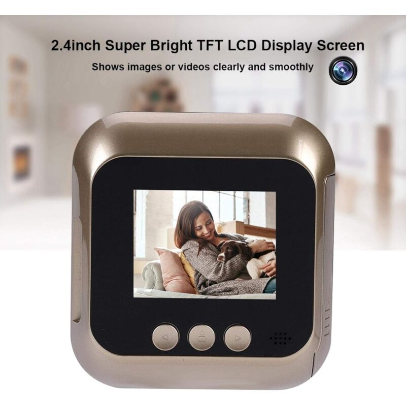 Door Viewer 2.4 Inch Hd Display Screen Smart Home Doorbell Security Camera Electronic Door Viewer For Home Surveillance