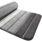 Non-Slip Bath Mat, Extra Soft Bathroom Rug, Machine Washableable, Water Absorbent, 40 X 60 Cm, Grey