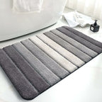 Non-Slip Bath Mat, Extra Soft Bathroom Rug, Machine Washableable, Water Absorbent, 40 X 60 Cm, Grey