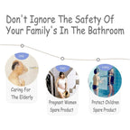 Anti-Mold Non-Slip Bath Mat Tpe Shower Mat Antibacterial Non-Slip Bathroom Mat With Suction Cups Khaki 16.9" X 29.5".