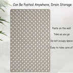 Anti-Mold Non-Slip Bath Mat Tpe Shower Mat Antibacterial Non-Slip Bathroom Mat With Suction Cups Khaki 16.9" X 29.5".