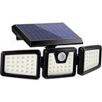 3-Head Solar Spotlight With Motion Detector