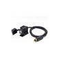 Din Hella Motorcycle Dual Usb Charger Socket Power Adapter 2.1A With 1.8M Cable For Phone / Iphone / Gps Satnav