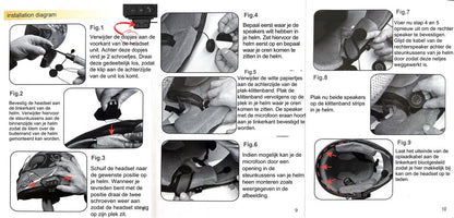 Bluetooth Headset Communication | Motorcycle Helmet | IP67 Waterproof | Motorcycle Accessory | Bluetooth 4.2