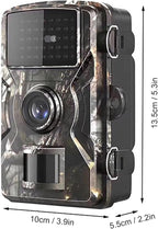 Rechargeable wildlife camera with night vision - 10 x 13.2 cm - IP66 waterproof - 1.3 m range - 1080p - 32 GB SD card included - For wildlife monitoring - For outdoor use
