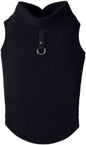 Dog coat - Fleece dog vest - Winter dog coat - Warm dog coat - Fleece dog sweater - Ring leash - Perfect for small dogs - Medium-sized dogs - Black - Size M