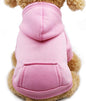 Dog Coat - Winter Hoodie - Warm Dog Coat - With Pockets - Sweatshirt - Warm Clothing - Chihuahua Dog Coat - Perfect for Small Dogs - Pink - Size M