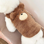 Dog Sweater - Dog Coat - Warm Winter Sweater - Warm Dog Coat - Teddy Bear - Plush Coat - Warm Clothes - Perfect for Small Dogs - Medium Dogs - Dog - Coffee - Size Medium - Size XL