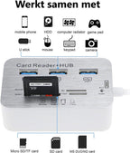 USB 3.0 Hub with 3-Port Splitter and Memory Card Reader - SD/TF/Micro SD Card Reader - USB 3.0 Hub
