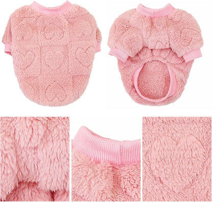 Dog Coat - Dog Sweater - Heart Dog Sweater - Puppy Dog Coat - Christmas Dog Sweater - Perfect for Small and Medium Dogs - Christmas Decorations - Christmas - XL