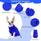 Dog Coat - Dog Sweater - Small Dog Sweater - Warm Dog Coat - Warm Puppy Sweater - Thick Knit Winter Sweater - Soft Roll Neck Sweater - Perfect for Small Dogs and Puppies - Christmas - XL