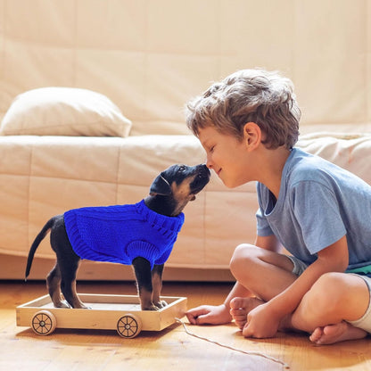 Dog Coat - Dog Sweater - Small Dog Sweater - Warm Dog Coat - Warm Puppy Sweater - Thick Knit Winter Sweater - Soft Roll Neck Sweater - Perfect for Small Dogs and Puppies - Christmas - XL