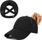 Women's ponytail baseball cap, adjustable summer cap in quick-drying breathable mesh, unisex baseball cap, sports cap