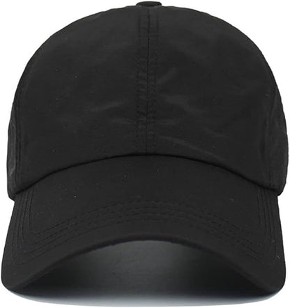 Women's ponytail baseball cap, adjustable summer cap in quick-drying breathable mesh, unisex baseball cap, sports cap