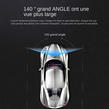 Dashcam - Dual lens 1080p - HD video recorder, wide viewing angle - Loop recording - For safety while driving, parking and traveling