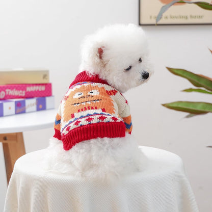 Dog Coat - Dog Sweater - Sweater for Small Dogs - Dog Sweater - Winter Knitted Sweater - Warm and Lightweight Cat Sweater - Perfect for Chihuahuas - Holidays - Christmas Decorations - Christmas - Size L