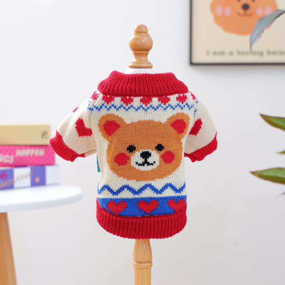 Dog Coat - Dog Sweater - Warm Winter Dog Clothes - Knit Sweater - Dog Pullover - Lightweight and Warm Cat Sweater - Perfect for Chihuahuas - Birthday Clothes - Christmas Decorations - Christmas - Size M