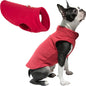 Dog Coat - Fleece Dog Vest - Winter Dog Coat - Warm Dog Coat - Fleece Dog Sweater - Ring Leash - Perfect for Small and Medium Dogs - Red - Size M