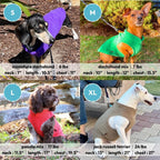 Dog Coat - Fleece Vest - Dog Sweater - Winter Dog Coat - Warm Dog Coat - Fleece Dog Sweater - Leash with O-ring - Perfect for small and medium dogs - Red - Size L