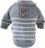 Dog Coat - Dog Sweater - Dog Jumpsuit - Cat Overalls - Striped Puppy Sweater Coat - Puppy Pyjamas - Dog Sweatshirt - Perfect for Party Costumes - Grijs - Party Decoration - Christmas - Size XL