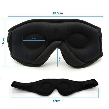 Bluetooth Sleep Headphones in Headband with Eye Mask, Wireless Stereo Music for Sleep and Relaxation, Gray
