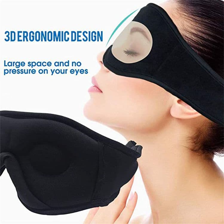 Bluetooth Sleep Headphones in Headband with Eye Mask, Wireless Stereo Music for Sleep and Relaxation, Gray