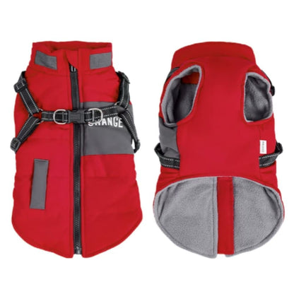 Warm Soft Winter Dog Vest Jacket with Stand Collar, Wind and Waterproof, Multiple Colors, , S M L XL