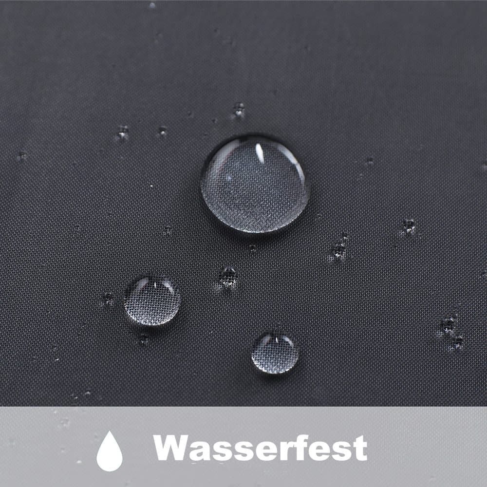1 Pair Water Resistant Sheer Eyelet Curtains for Outdoor, 132 cm × 183 cm, Black