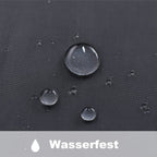 Black Water Resistant Sheer Eyelet Curtains for Outdoor, 132 cm x 274 cm
