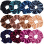 12pcs Velvet Hair Scrunchies for Women, Large Size