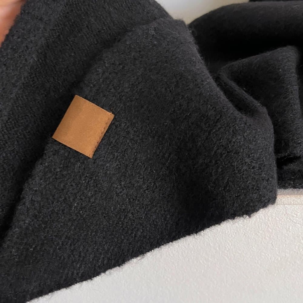 Women's Faux Cashmere Shawl Scarf Warm Extra-Long Triangular Wrap, 180 x 70 cm, Light Brown