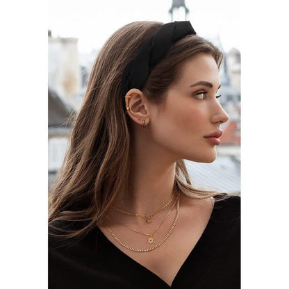 4-Pack Braided Headbands for Women, Wide Tiaras